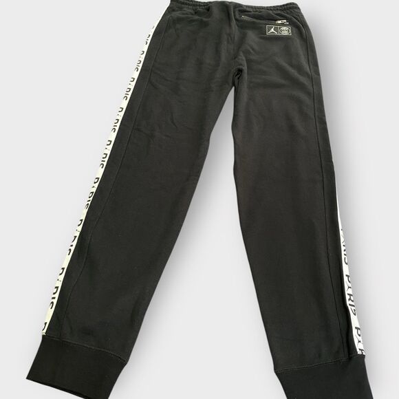 Nike Jordan Paris Saint-Germain Black White Jogger Sweatpants Boys size XL New - Picture 7 of 12